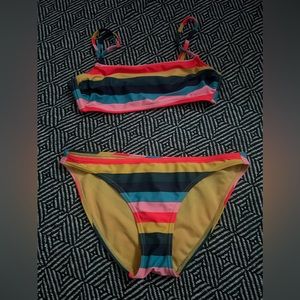 Xhileration with Target, rainbow chevron swimsuit set